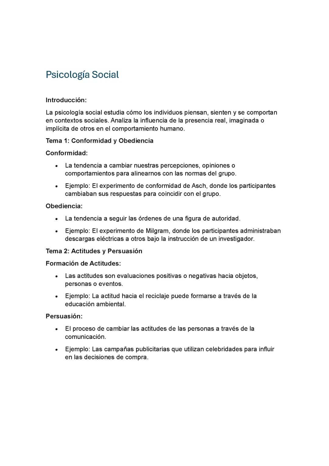 Psicología Social