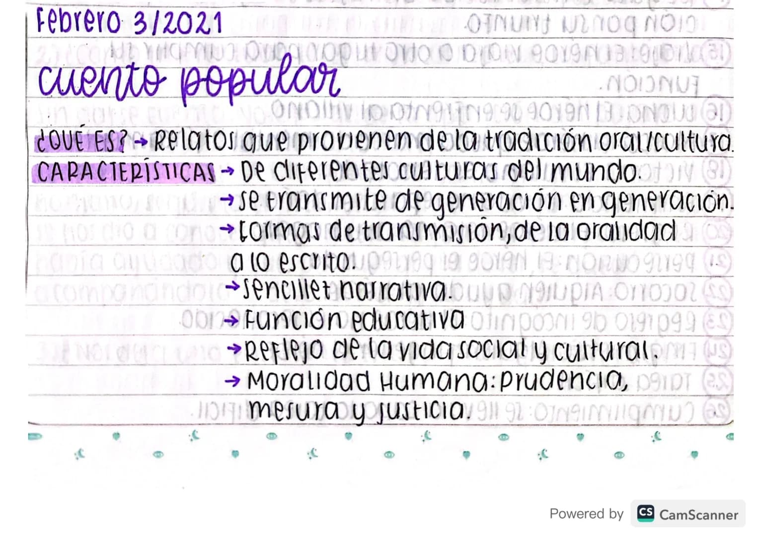 Febrero 3/2021
cuento popular
ONUN OG NOIO
ONDIV ID 0729990919
COUE ES? Relatos que provienen de la tradición oral/cultura.
CARACTERÍSTICAS 