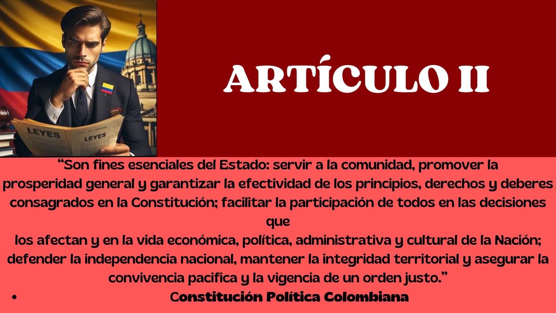 wwww
чим
1173231
28775
LA CONSTITUCIÓN Y SUS
PRINCIPIOS FUNDAMENTALES.
222222222222 ARTÍCULO
I
"Colombia es un Estado social de derecho,
org