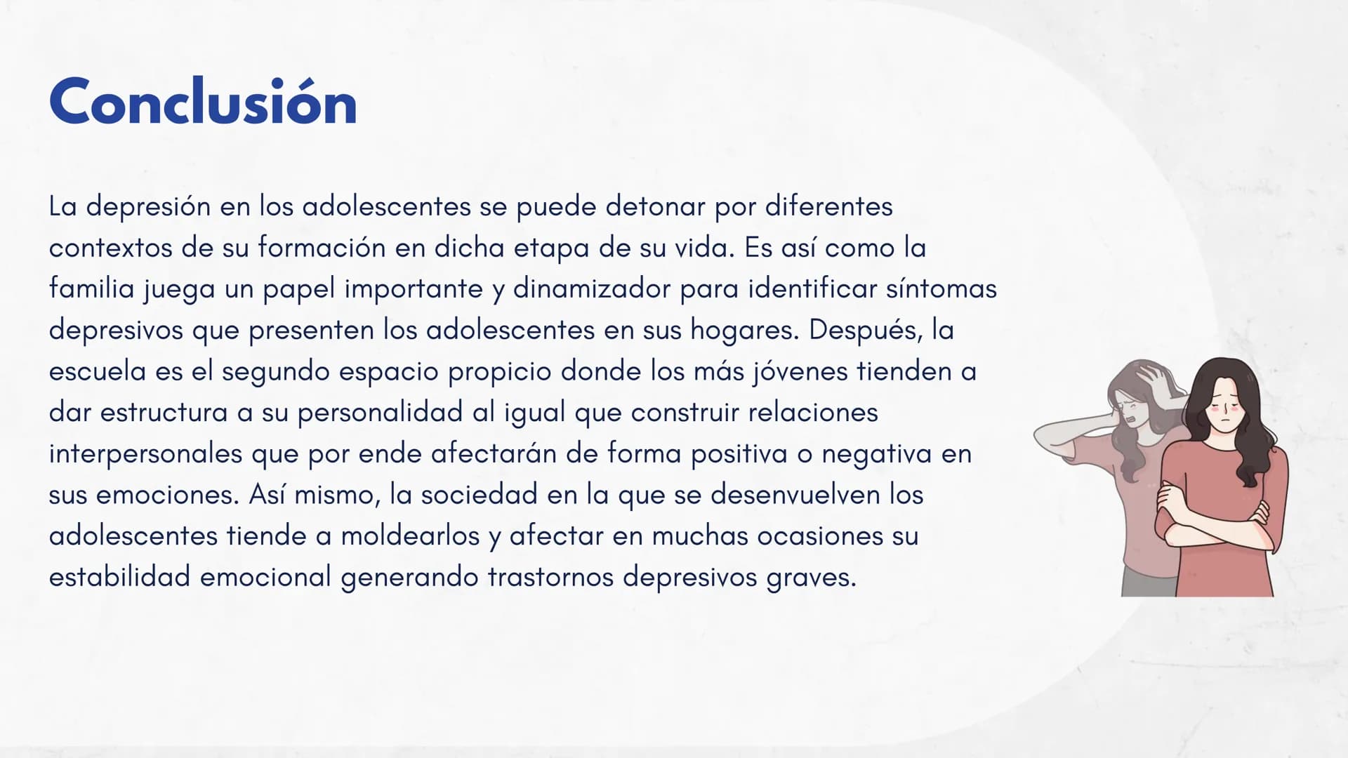 SUPER
ESTRUCTURA
ENSAYO
CRECIENDO Y ESCUCHANDO EL
ECO DE LA TRISTEZA Tabla de contenidos
Punto de partida o hecho
Párr. 1
Tema
Párr. 1
Tesis
