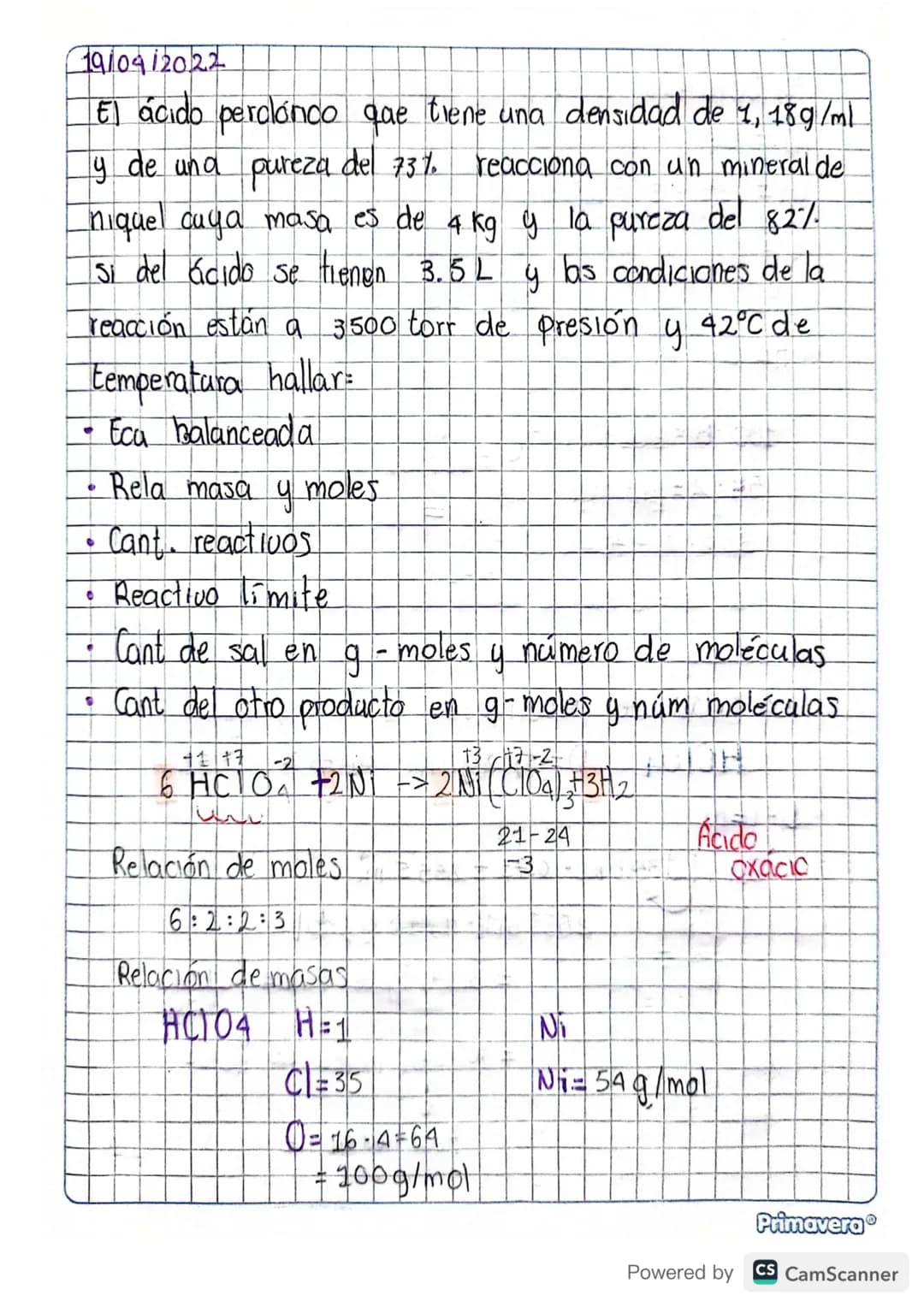 Ejercicios
1) Hallar molaridad normalidad P/P, PPM, V/V, Plu
Molalidad para
a. 5g de KCI en 250 ml H₂O
b. 3.2g de LIOH en 500 ml H₂O
C. 10,5