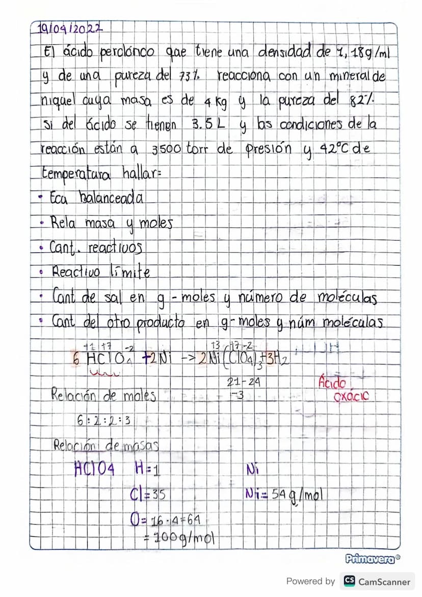 Ejercicios
1) Hallar molaridad normalidad P/P, PPM, V/V, Plu
Molalidad para
a. 5g de KCI en 250 ml H₂O
b. 3.2g de LIOH en 500 ml H₂O
C. 10,5