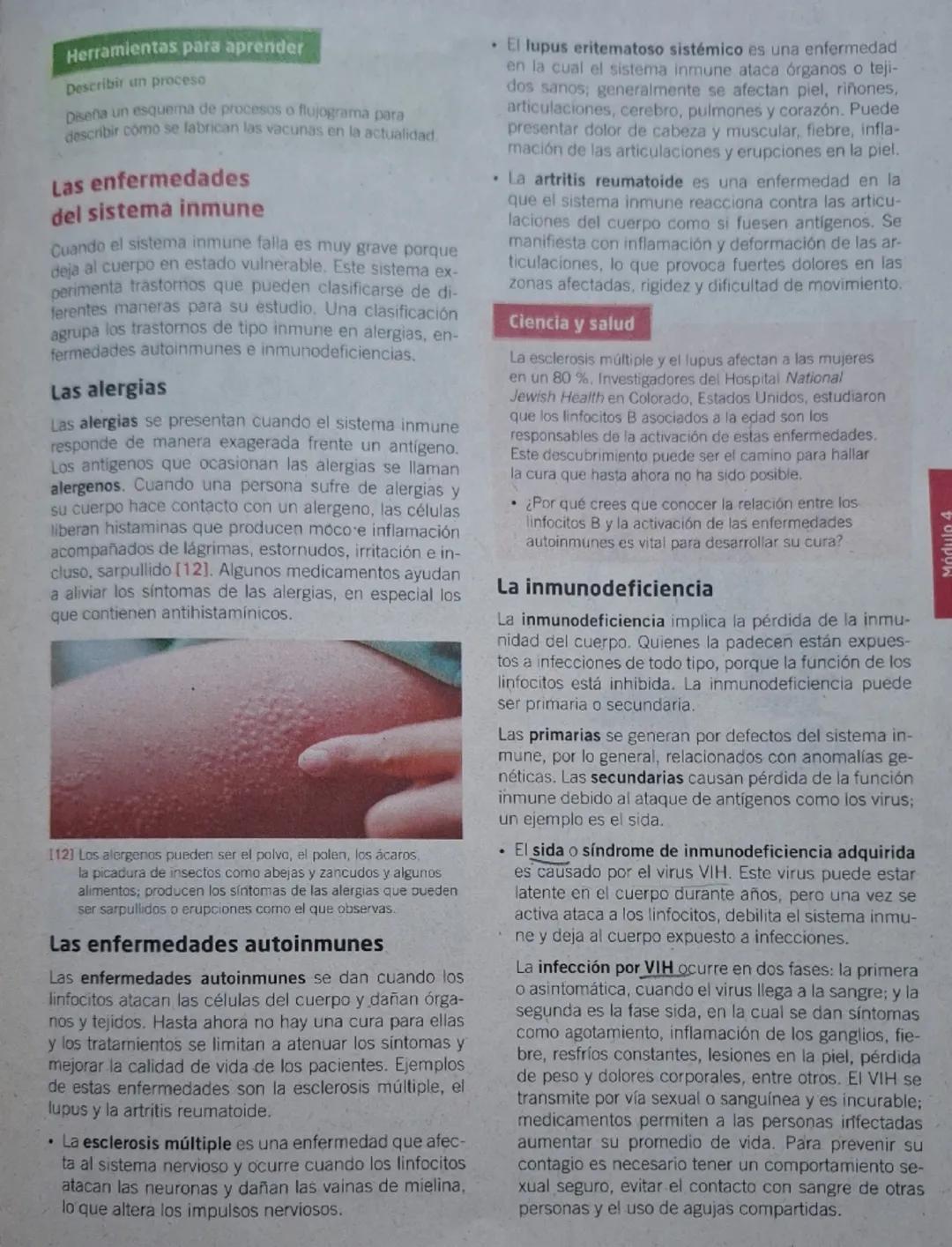 Secuencia 13 El sistema inmune
del ser humano
Biología
¿Cómo está conformado
el sistema inmune?
El sistema inmune protege al cuerpo ya que e