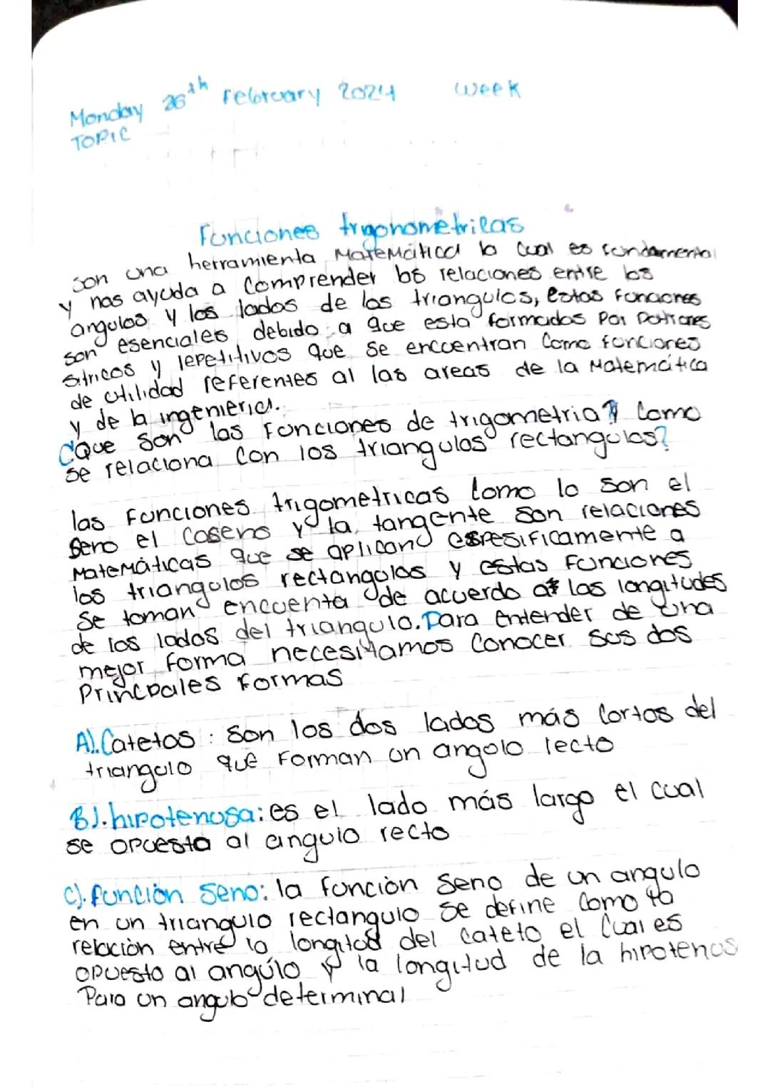 Funciones trigonométricas 
