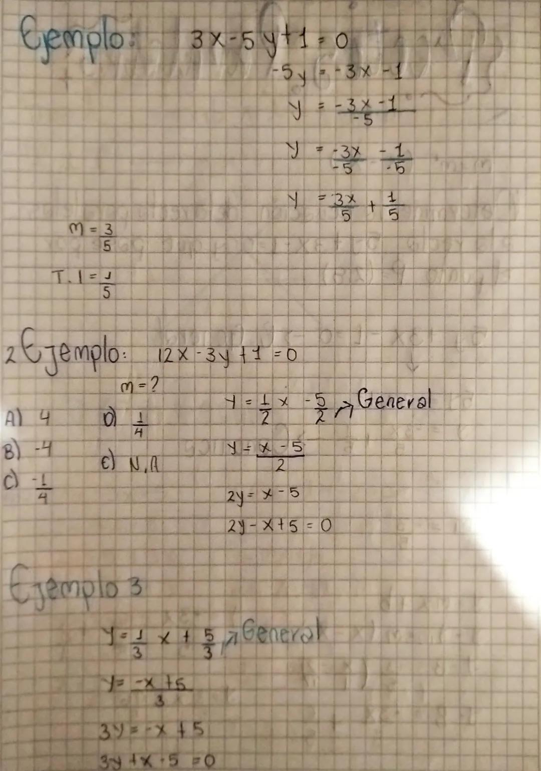 • Rectas
Recta Paralelas
Seal > I m x + b,
^
==
Se dice
que I || I² + M = M
-Mechas (1+wxrk) a tarct)
N = mx + b) -> Covación Canonica
Termi