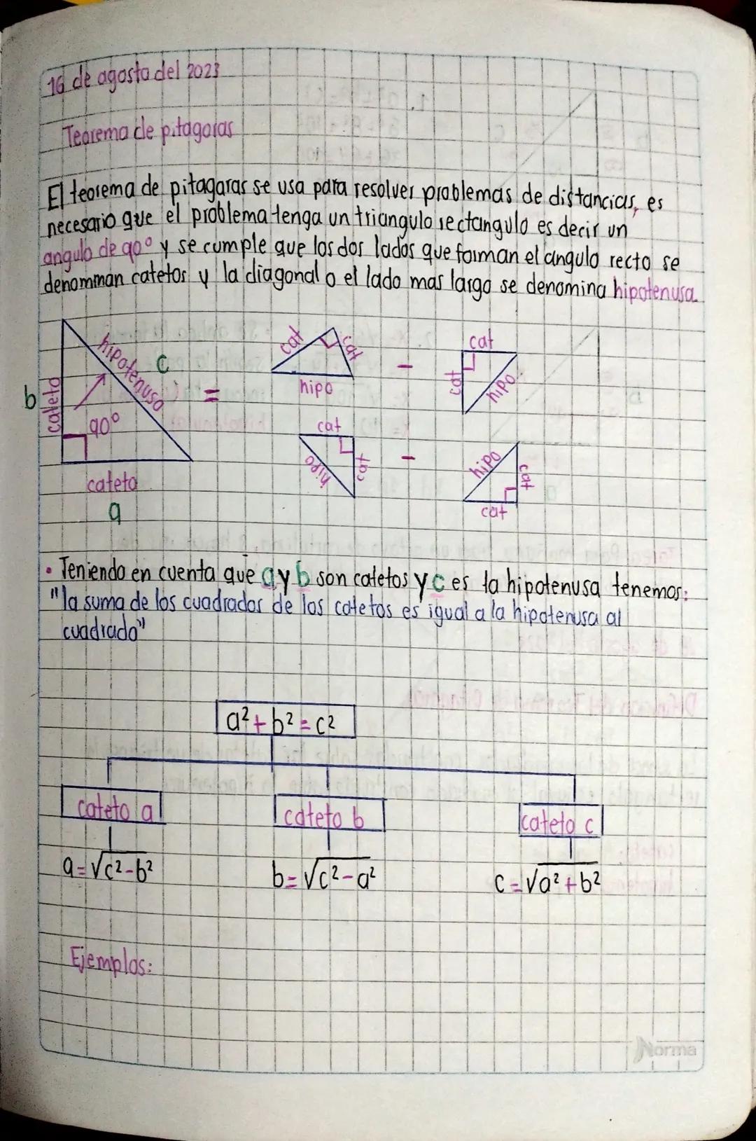 Teorema de Pitágoras 