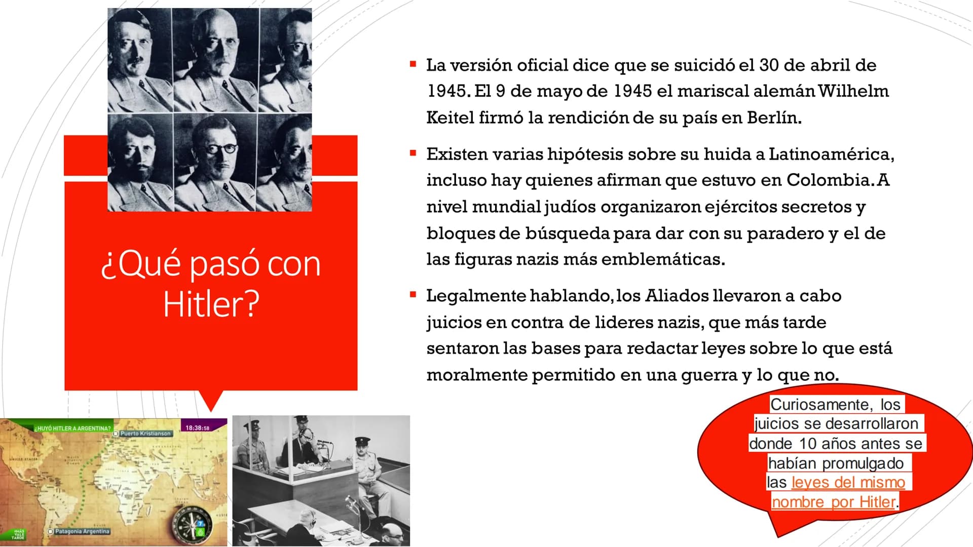 Consecuencias
directas del fin
de la guerra.
■ La desaparición de los regímenes fascistas en Italia y
Alemania.
■ El fin del imperialismo ja