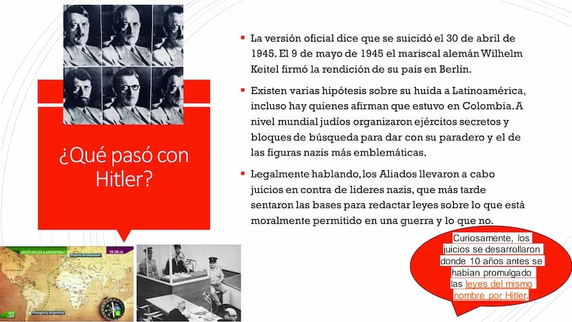 Consecuencias
directas del fin
de la guerra.
■ La desaparición de los regímenes fascistas en Italia y
Alemania.
■ El fin del imperialismo ja