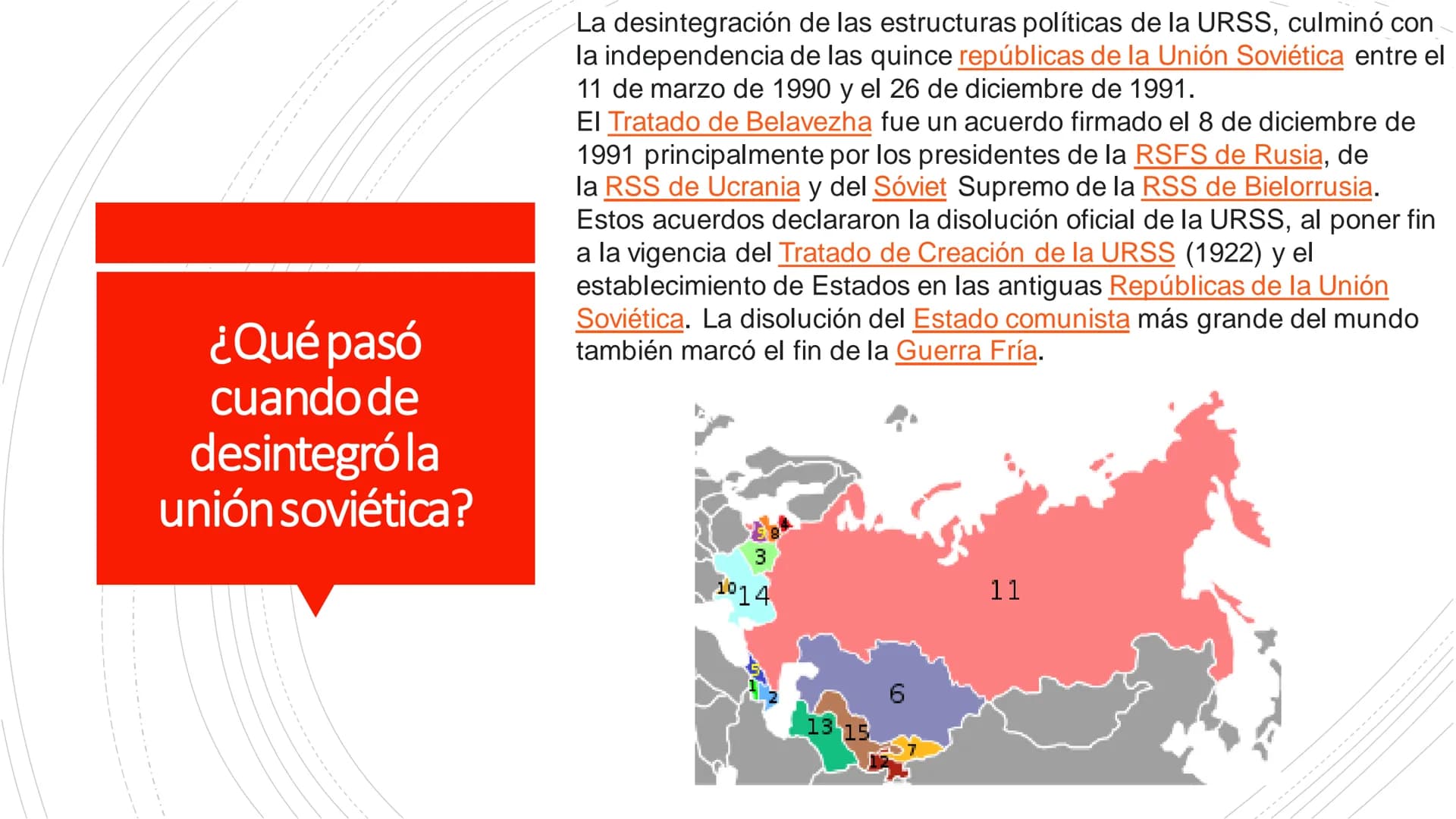 Consecuencias
directas del fin
de la guerra.
■ La desaparición de los regímenes fascistas en Italia y
Alemania.
■ El fin del imperialismo ja