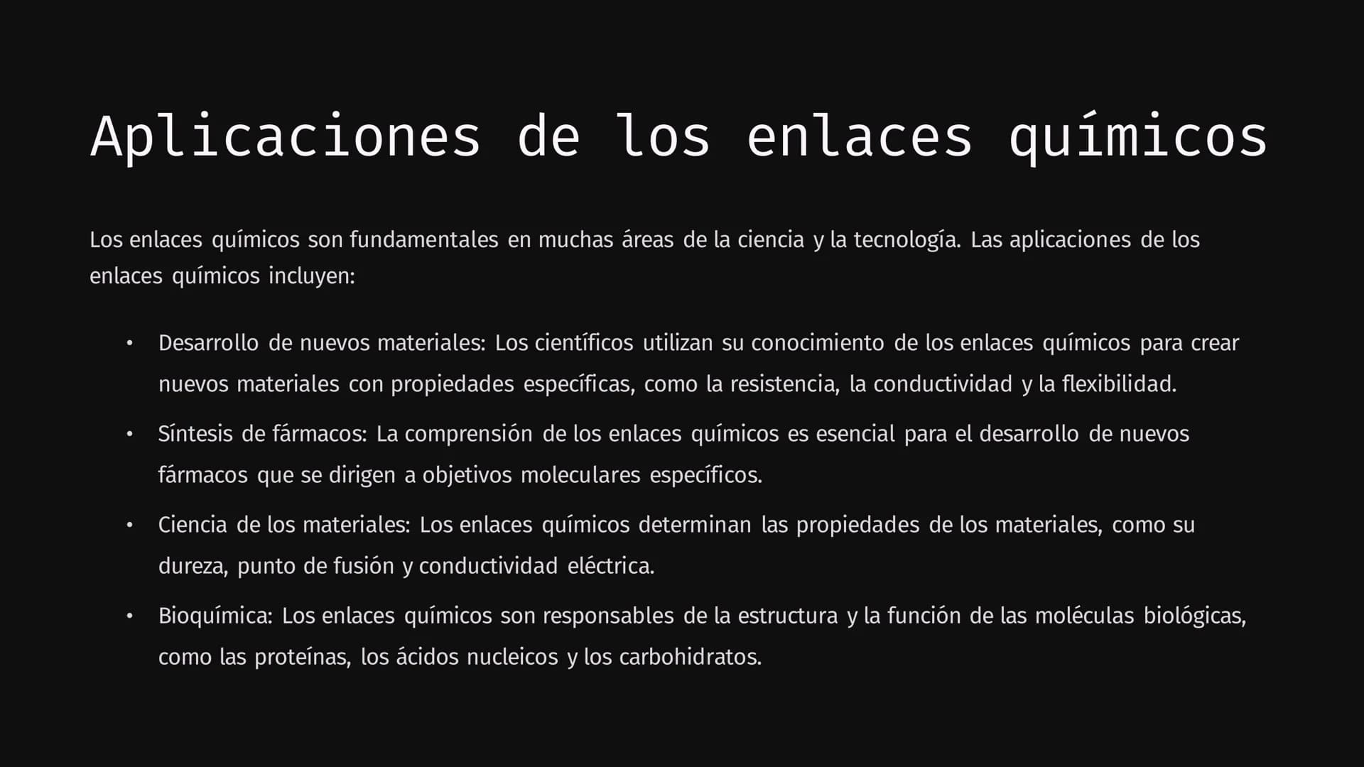 Enlaces Químicos
Los enlaces químicos son la fuerza que une a los átomos para formar moléculas y compuestos. Estos enlaces son la
base de la