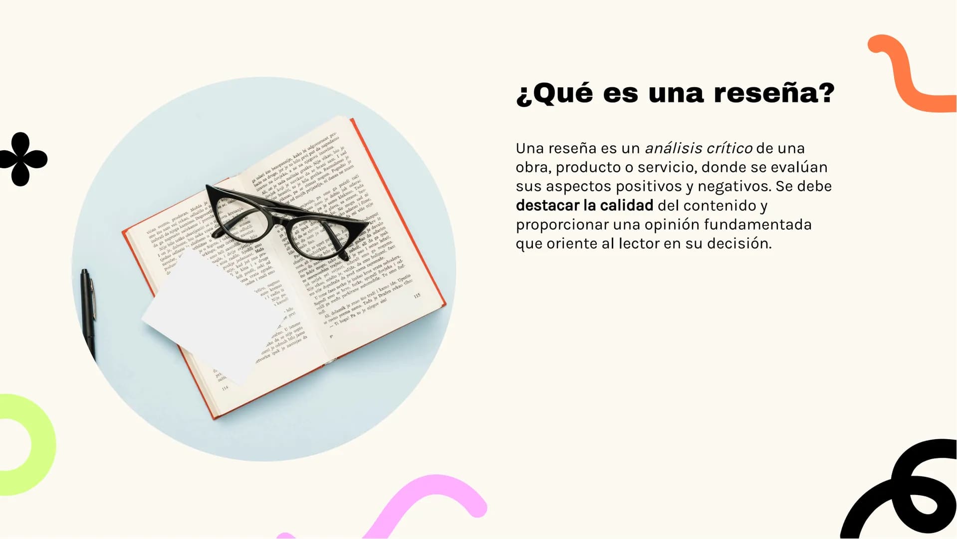 6
Guía completa sobre
cómo escribir una
reseña
K Introducción
En esta guía aprenderás a escribir una reseña de forma
efectiva, destacando lo