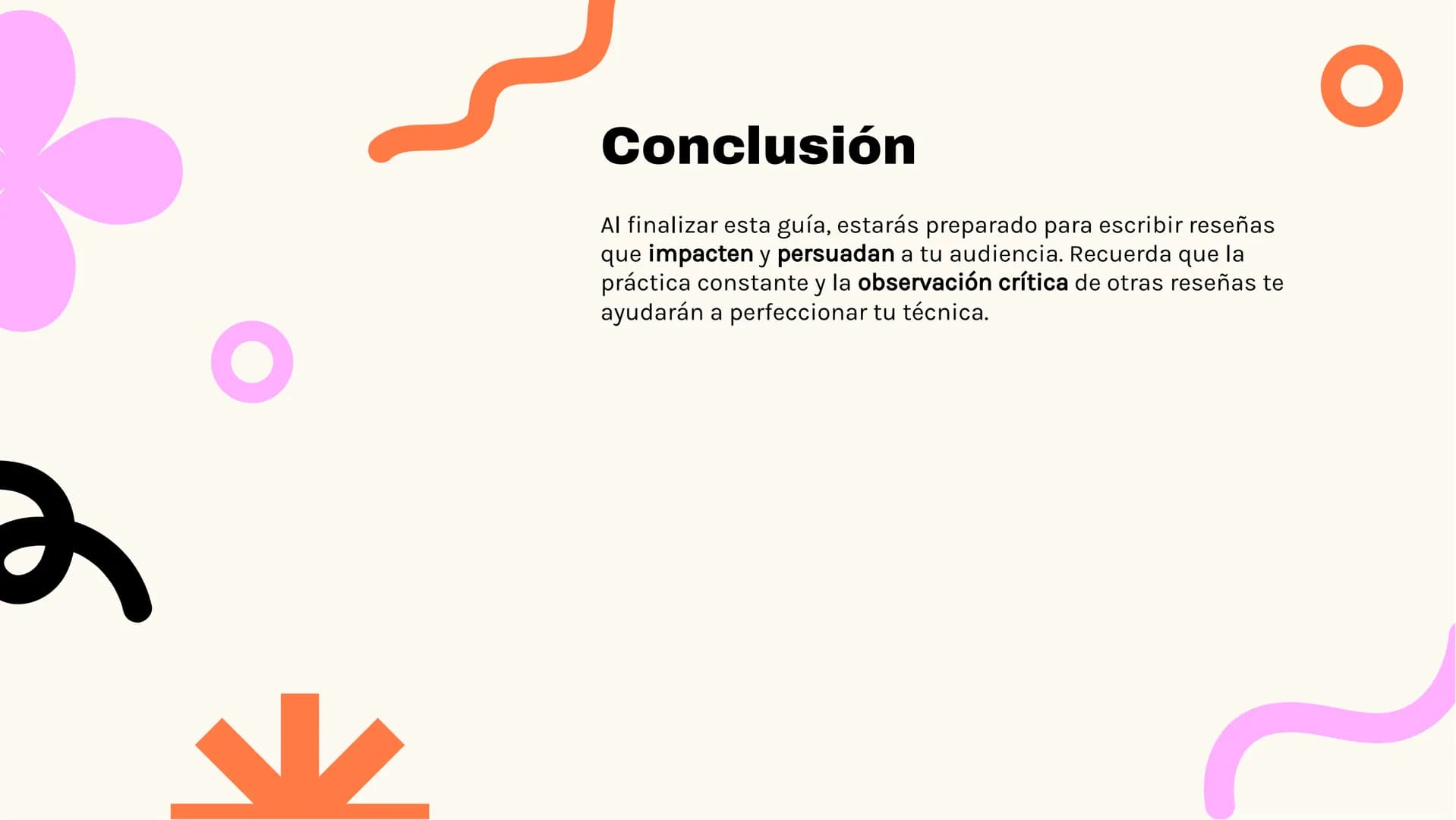 6
Guía completa sobre
cómo escribir una
reseña
K Introducción
En esta guía aprenderás a escribir una reseña de forma
efectiva, destacando lo