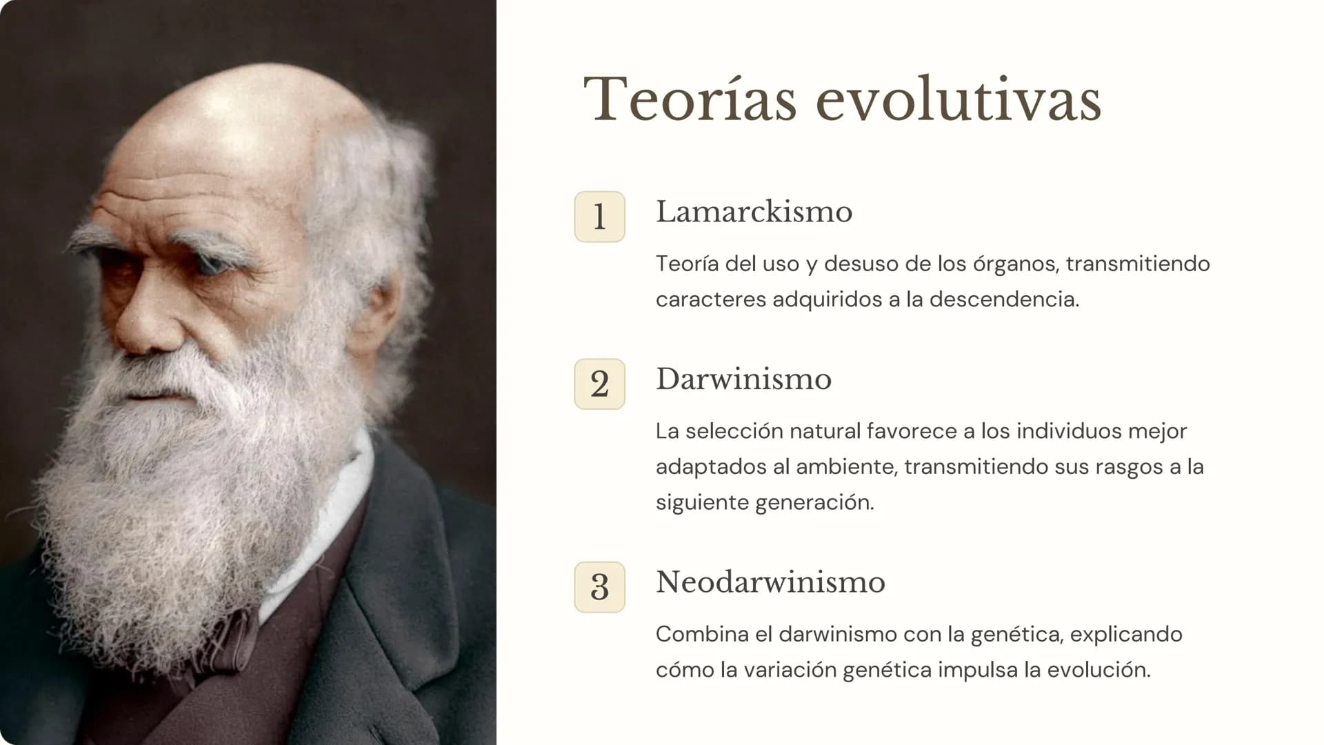 la evolución
La evolución es el proceso mediante el cual las poblaciones de
organismos cambian a lo largo del tiempo. Es un concepto
fundame