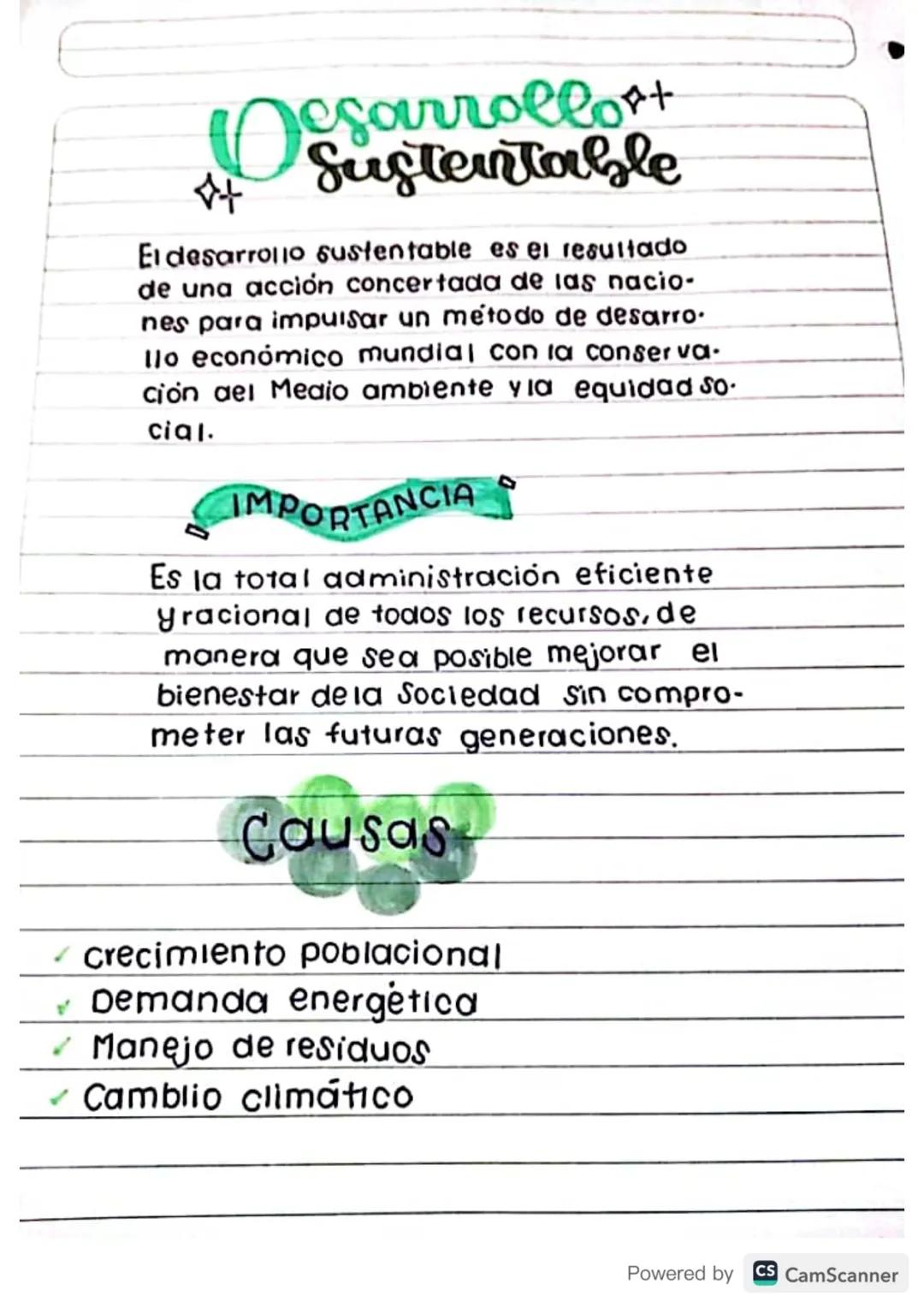 Desarrollo
Sustentable
El desarrollo sustentable es el resultado
de una acción concertada de las nacio-
nes para impulsar un método de desar