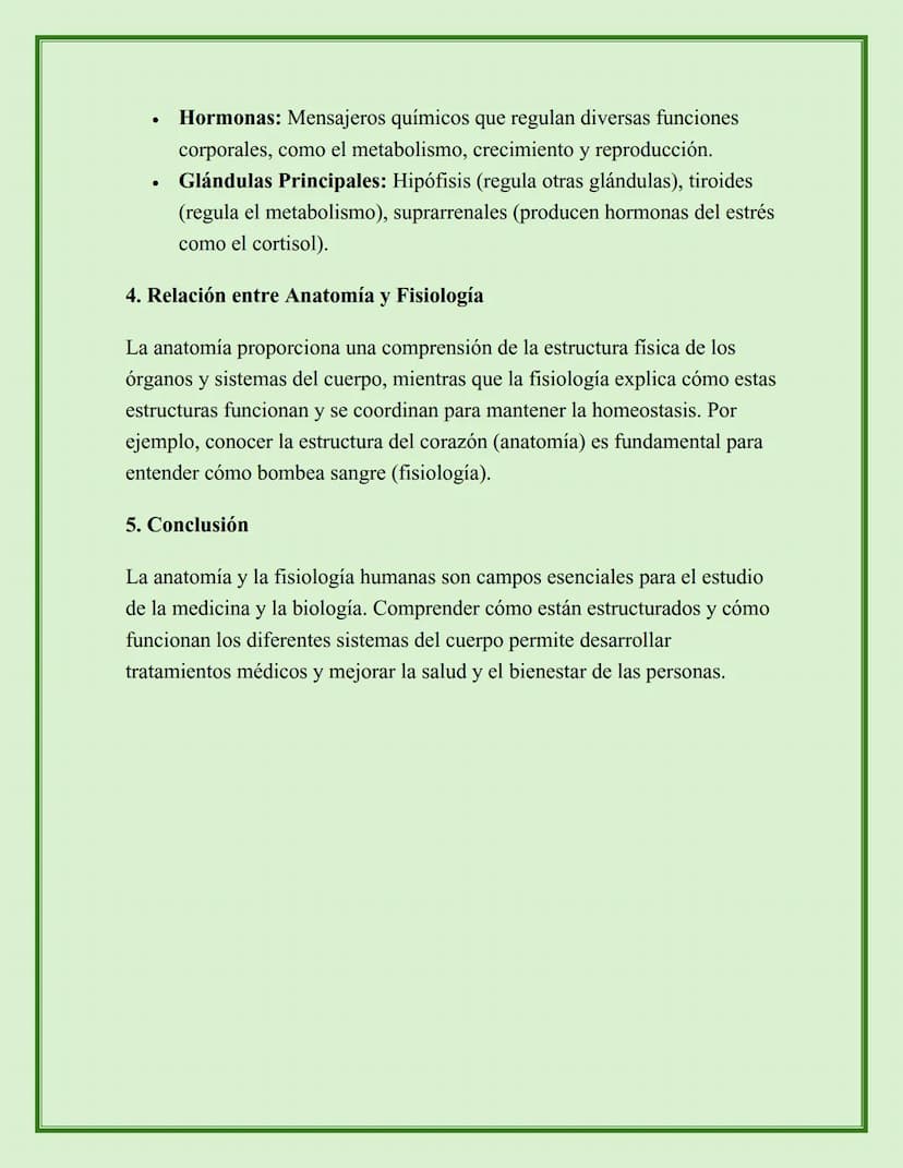 ANATOMÍA Y FISIOLOGÍA HUMANA
1. Introducción
Anatomía es el estudio de la estructura del cuerpo humano, incluyendo
huesos, músculos, órganos