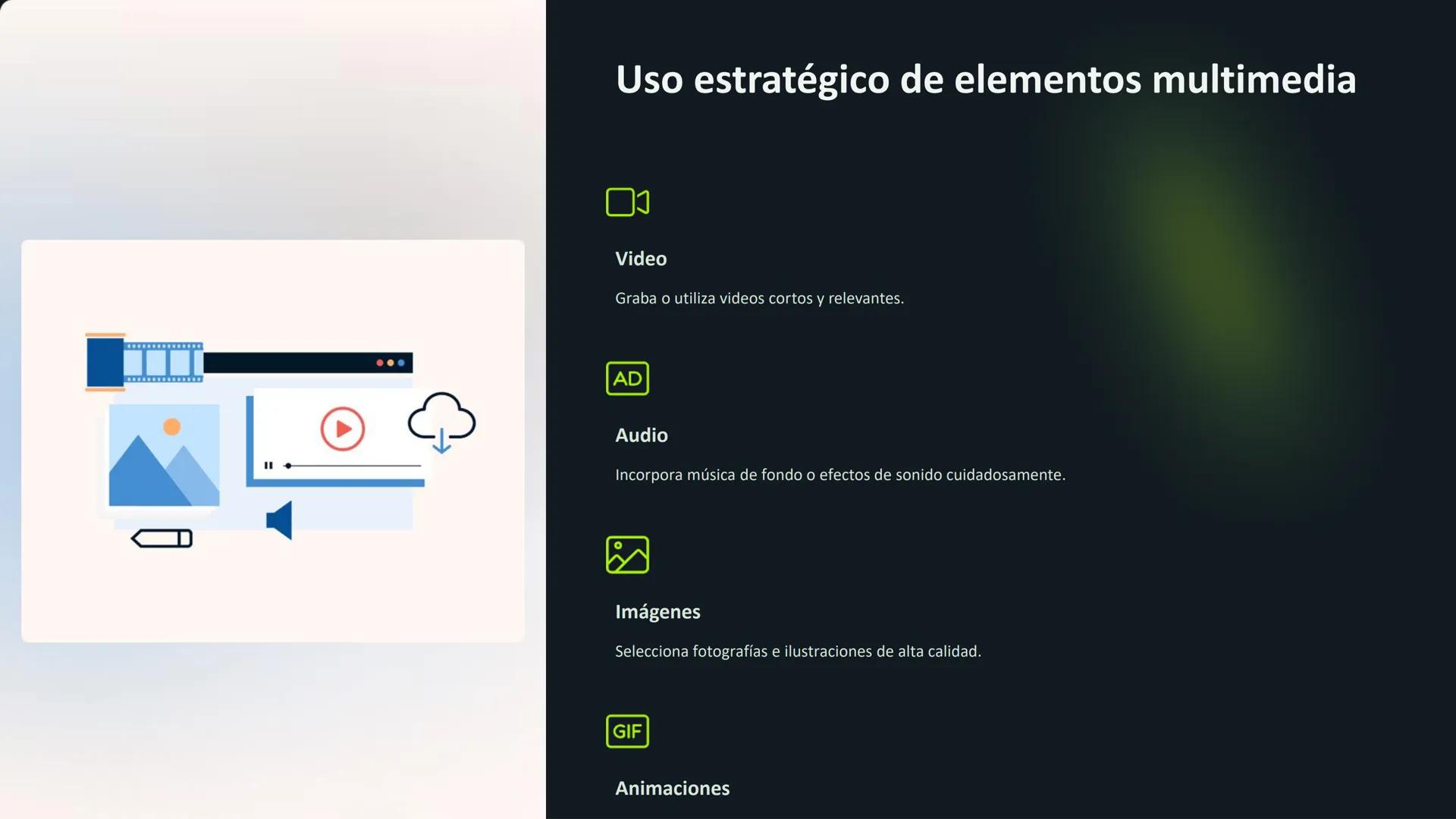 Hello!
I am Jayden
I am here because I k
You can find me at
Presentaciones
Multimedia
Profesionales
Descubre cómo crear presentaciones dinám