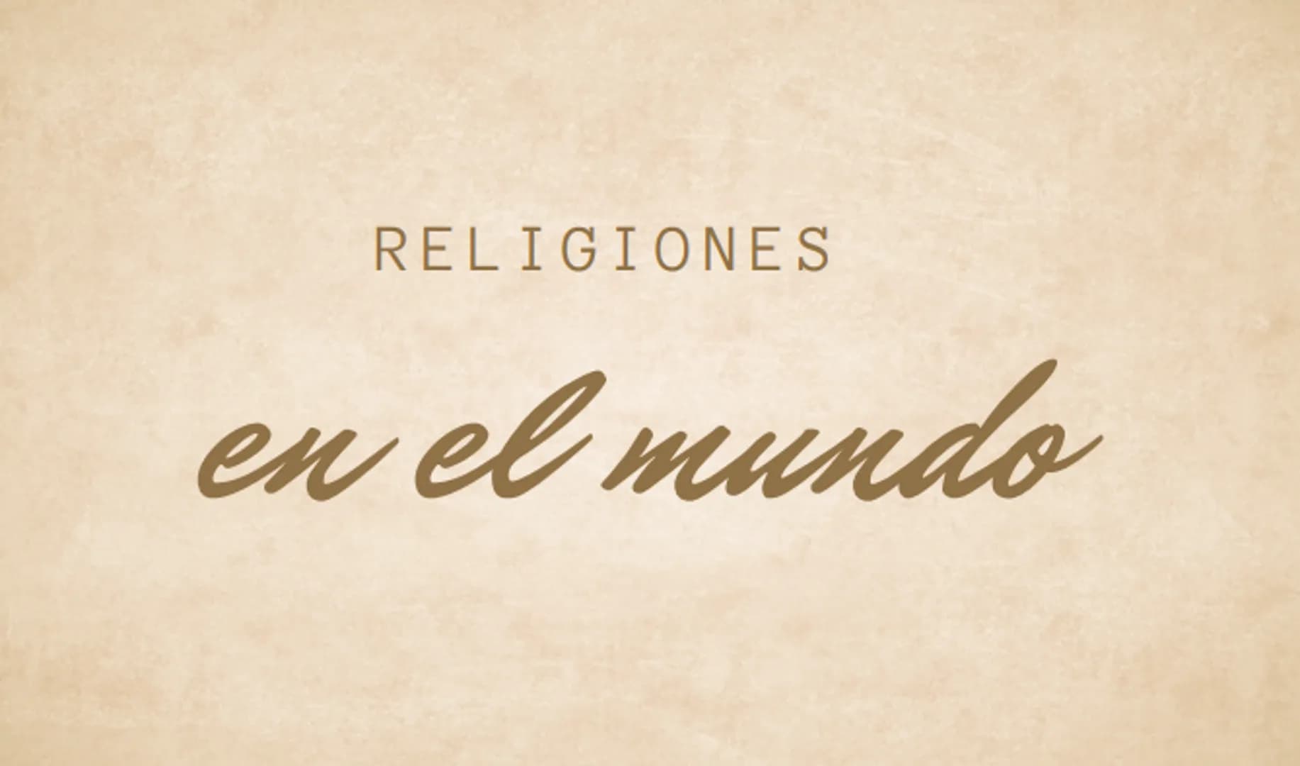RELIGIONES
en el mundo Cristiana
Es una religión abrahámica monoteísta basada en la vida y enseñanzas de Jesús de
Nazaret. Es la religión má