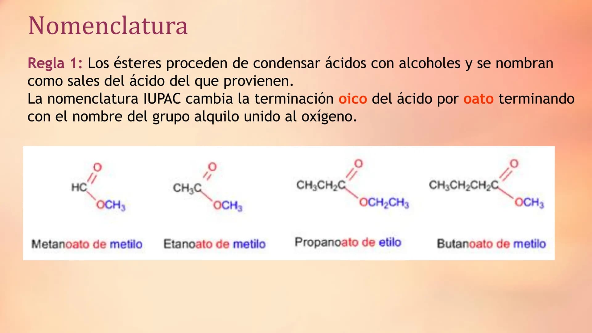 ESTERES .
Ésteres
Son compuestos orgánicos derivados de petróleo o
inorgánicos oxigenados en los cuales uno o más
protones son sustituidos p