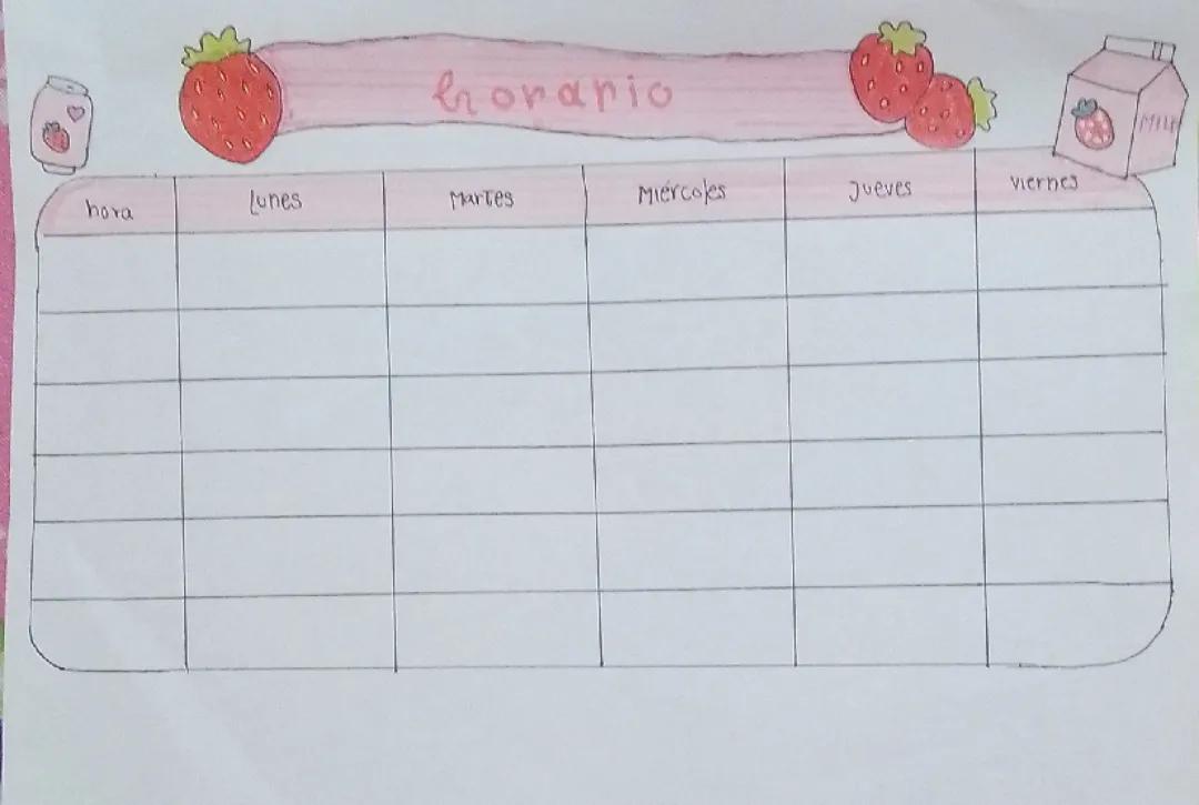 Horario fresas