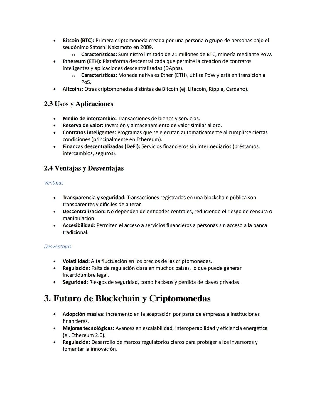 # Blockchain y Criptomonedas

APUNTES//

1. Blockchain

1.1 Conceptos Básicos

- Definición: Libro de contabilidad digital descentralizado y