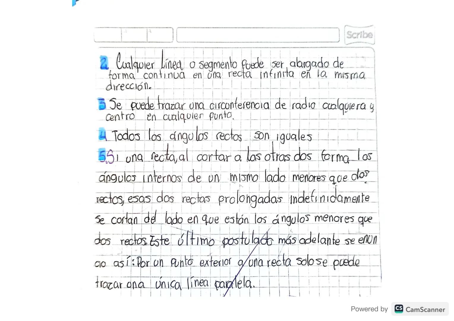 Euclides, estan:
- La suma de los ángulos internos de un priángulo soman
180° grodos.
-¿nun triángulo rectángulo el cuadrado de la hipotenos