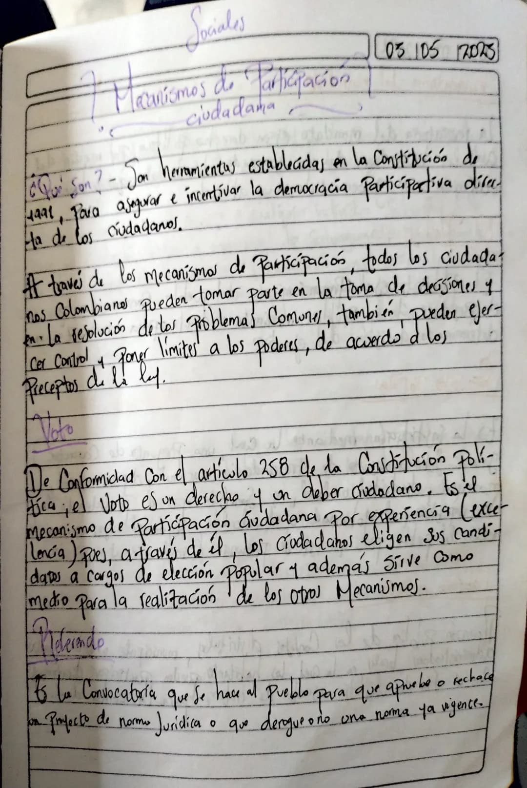 Sociales
armismos do Participación
Ciudadana
03 105 12023
¿Qui Son ? - Son hermientes establecidas en la Constitución de
maal, para asegurar