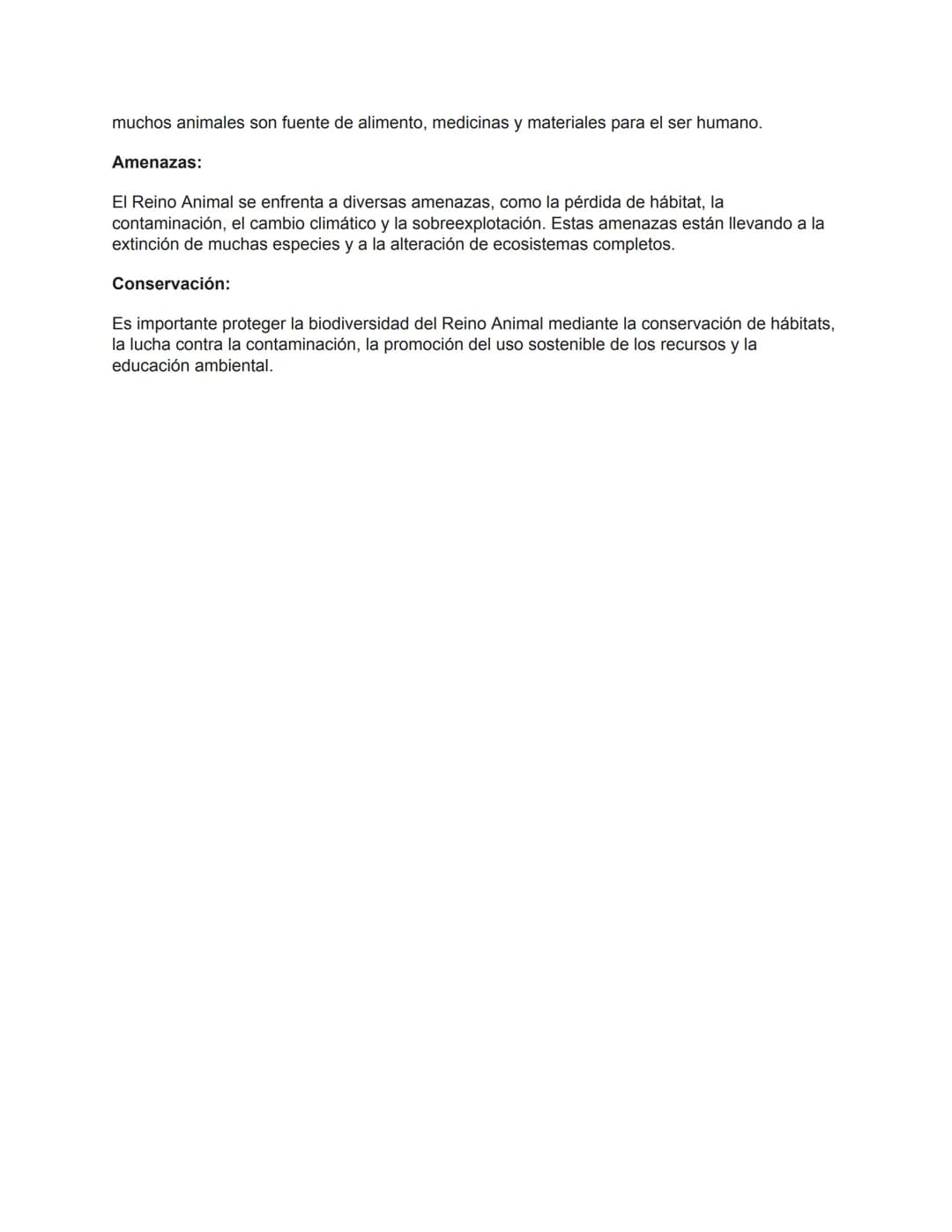 Reino Animal
El Reino Animal o Animalia es uno de los cinco reinos de la clasificación científica de los seres
vivos, y agrupa a un amplio y