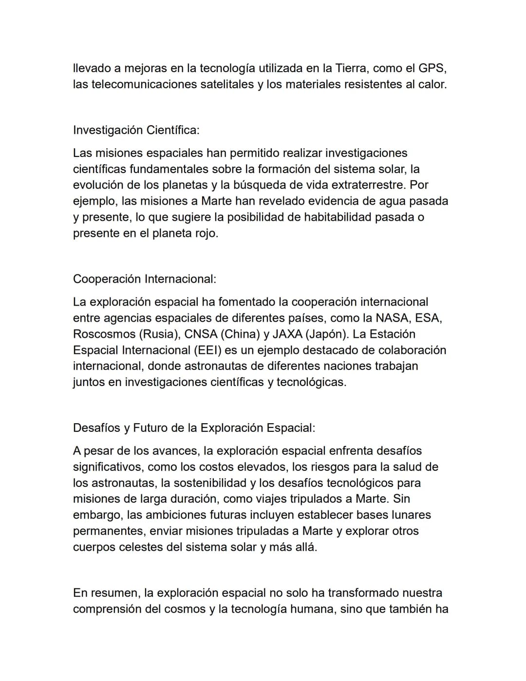 la exploración espacial y sus implicaciones
científicas, tecnológicas y humanas
Exploración Espacial: Más Allá de los Límites Terrestres
La 