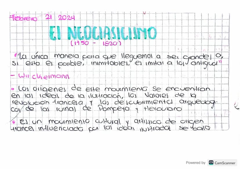 Febrero 21 2024
21/2024
EI NEOCIASILIANO
(1750- 18200
La única manera para que lleguemol a sei grande o
Si esto es posible, inimitables, es 