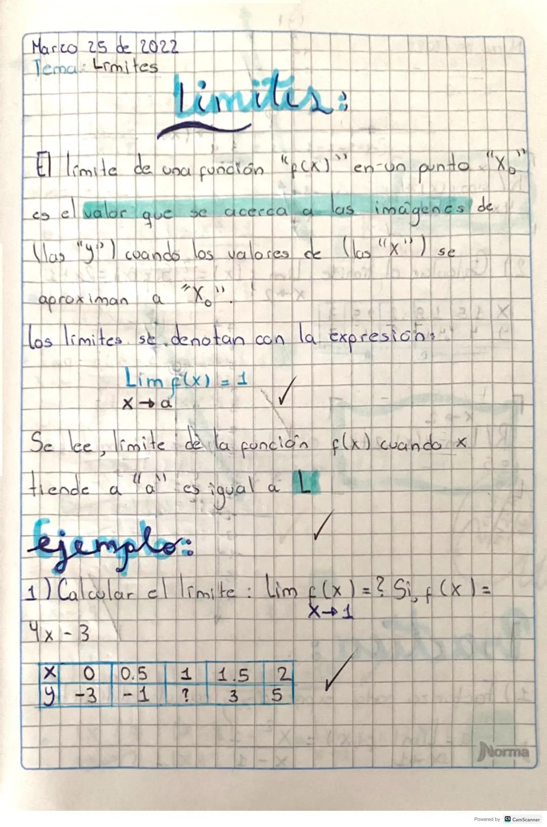 Marco 25 de 2022
Tema: Limites
19
Limites:
El limite de una función "p(x)"
en-un
punto Xo
ce
el valor
que
Se
acerca
d
las
imagenes
de
(las "