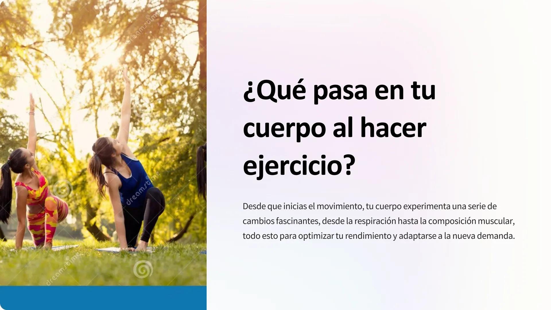 dreamstime

dreamstime

dreamstime

# ¿Qué pasa en tu

cuerpo al hacer

ejercicio?

Desde que inicias el movimiento, tu cuerpo experimenta u