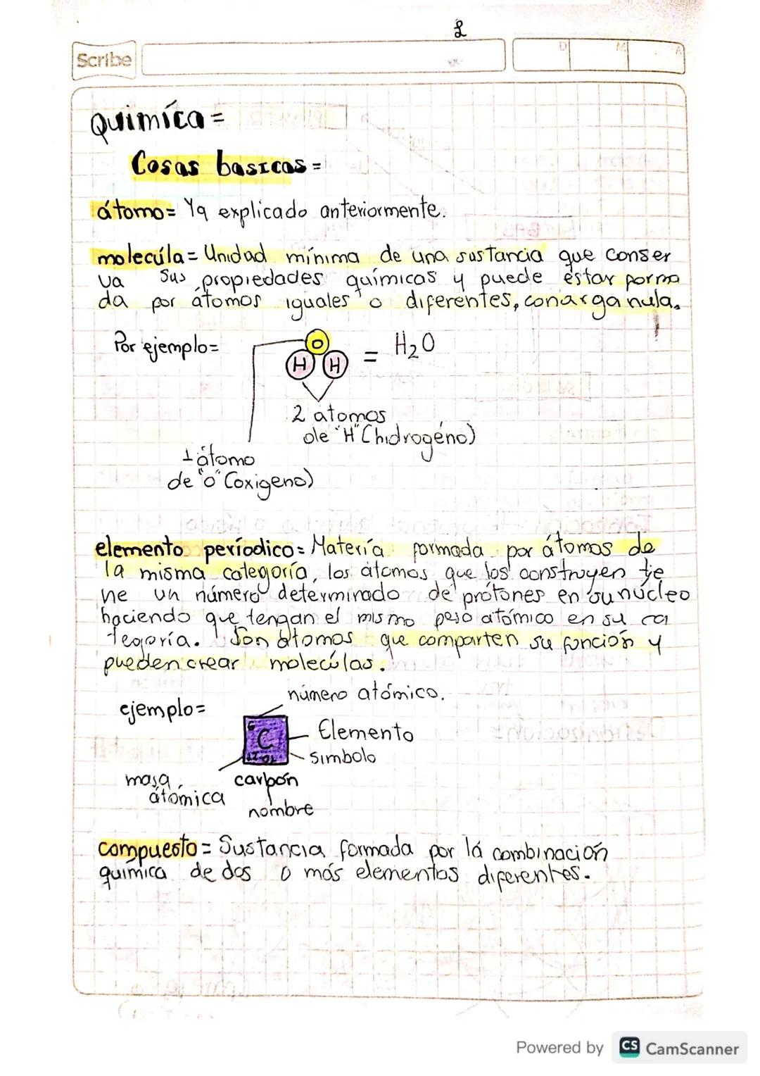Scribe
Frico-quimica =
La fisico-quimica entra en el estudio de la quimica
។
la fisica.
Partes basicas =
La materia: Cualquier sustancia con