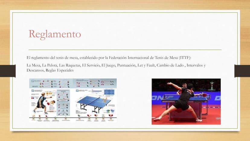 Tenis de mesa Que es el tenis de mesa?
El tenis de mesa es un deporte de raqueta que se juega en una mesa rectangular con una red en el cent