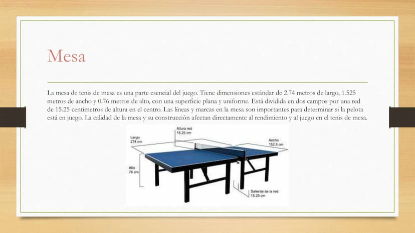 Tenis de mesa Que es el tenis de mesa?
El tenis de mesa es un deporte de raqueta que se juega en una mesa rectangular con una red en el cent