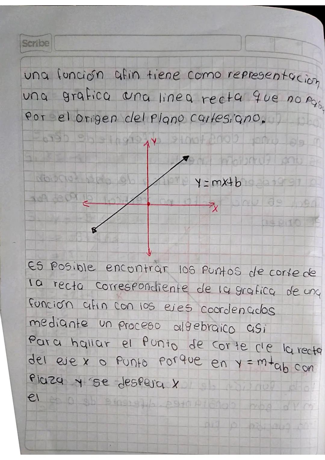 d
Función Lineal - función Afin
Función lineal
Scribe
Toda función de la forma y=mx.donde
mes una constante diferente de cero
es una función