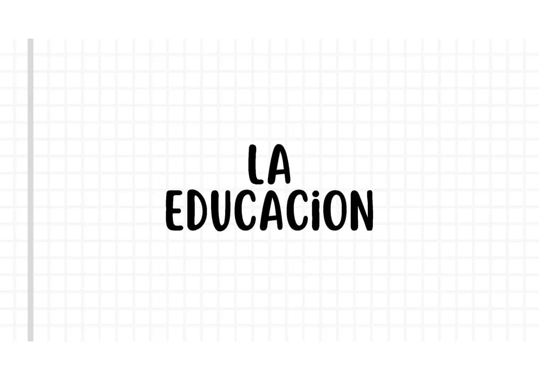 Presentacion sobre la educación