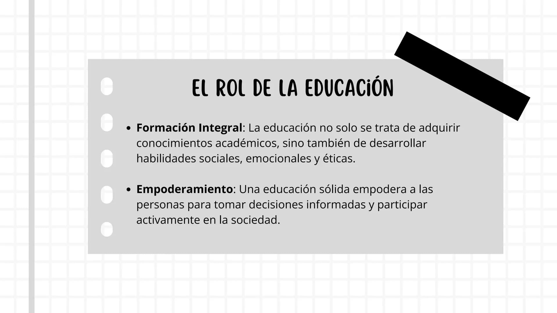 LA
EDUCACION ¿QUÉ ES LA EDUCACIÓN?
La educación es el cimiento sobre el cual se
construye el progreso de la sociedad. A través de la
enseñan