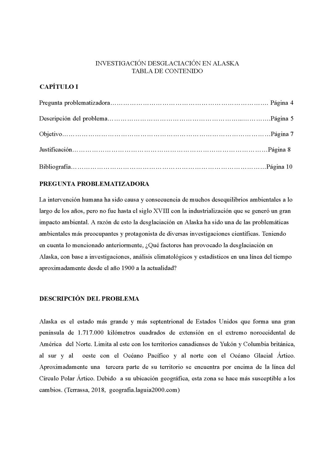 Desglaciación en Alaska