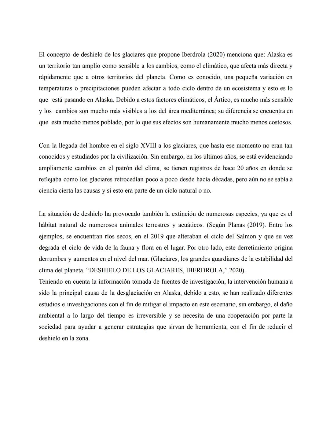 INVESTIGACIÓN DESGLACIACIÓN EN ALASKA
TABLA DE CONTENIDO
CAPÍTULO I
Pregunta problematizadora....
Descripción del problema..
Objetivo.
Justi