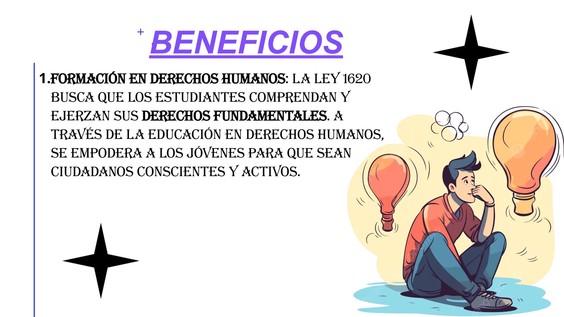 LEY 1620 LEY 1620 DEL IS DE
MARZO DE 2013
OBJETIVO
⚫LA LEY 1620 TIENE COMO OBJETIV
CREAR EL SISTEMA NACIONAL DE
CONVIVENCIA ESCOLAR Y
PROMOV