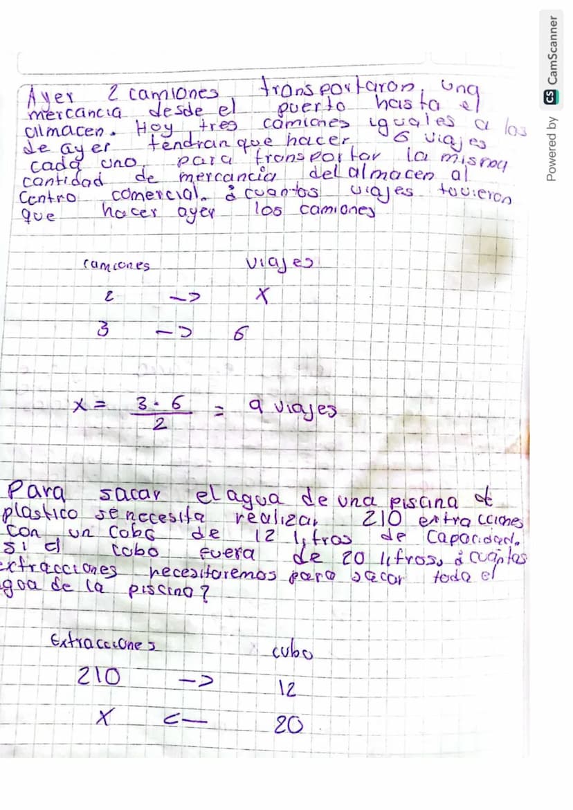Regla de tres simple inversa
Se utiliza cuando el problema trato de
das magnitudes.
inversamente proporcionales
una magnitud aumenta
es deci