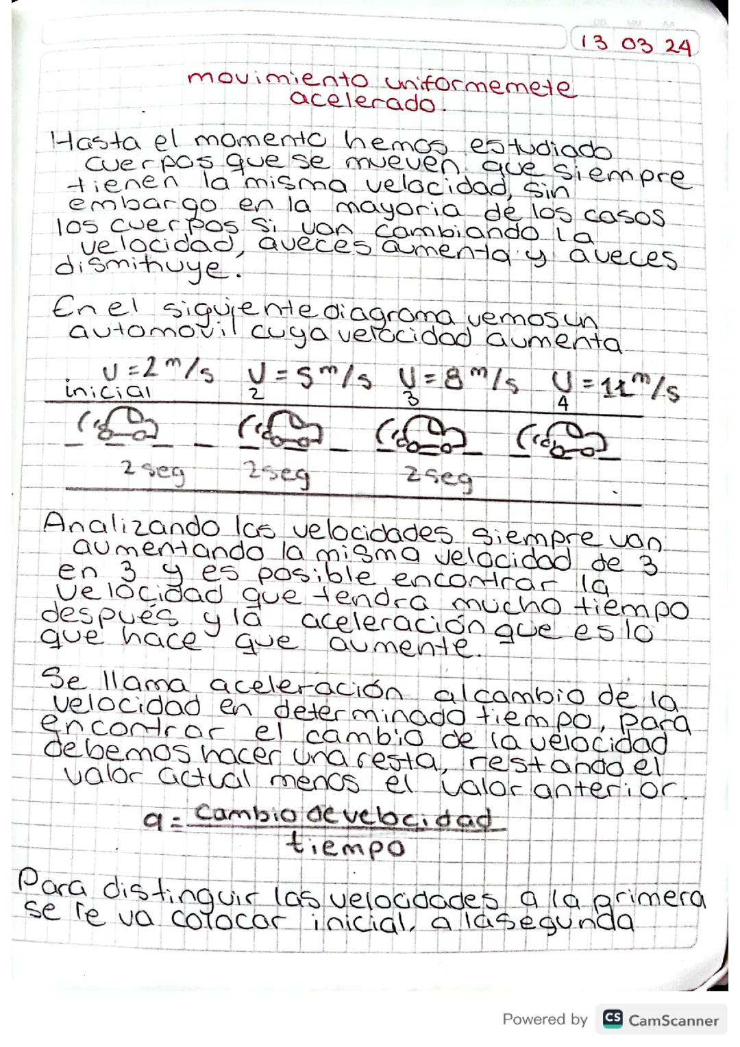 Movimiento Uniformemente Acelerado: Conceptos y Ejemplos