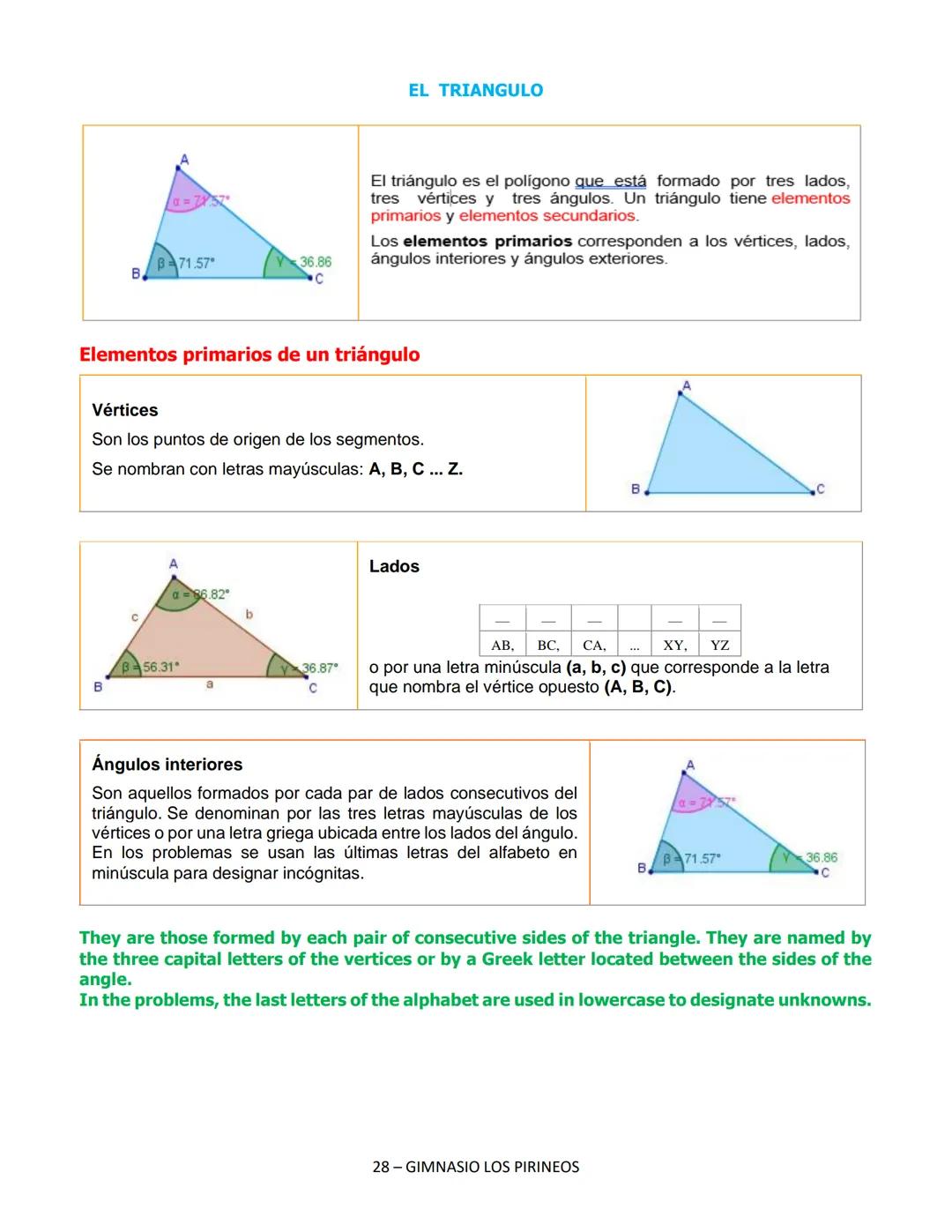 GIMNASIO LOS PIRINEOS
AMORY
PAZ
NASIO
Los
Fundado en 1991
GEOMETRIA 7
1 GIMNASIO LOS PIRINEOS GEOMETRIA PIRINEA GRADO SEPTIMO (7)
TABLA DE C