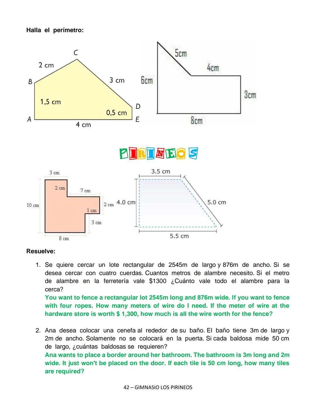 GIMNASIO LOS PIRINEOS
AMORY
PAZ
NASIO
Los
Fundado en 1991
GEOMETRIA 7
1 GIMNASIO LOS PIRINEOS GEOMETRIA PIRINEA GRADO SEPTIMO (7)
TABLA DE C