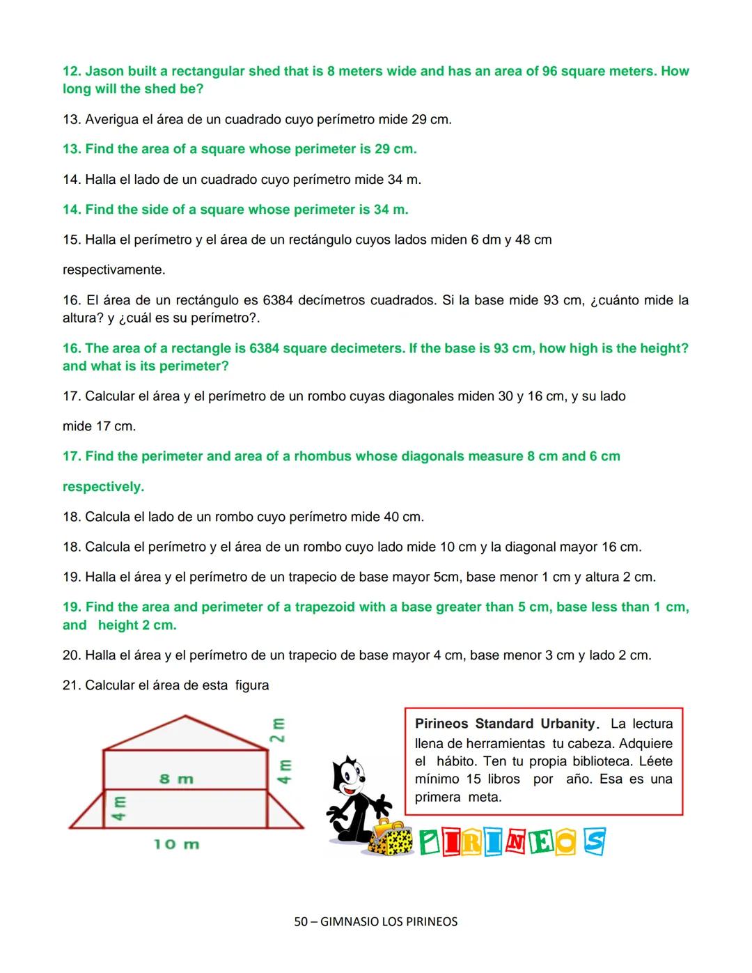 GIMNASIO LOS PIRINEOS
AMORY
PAZ
NASIO
Los
Fundado en 1991
GEOMETRIA 7
1 GIMNASIO LOS PIRINEOS GEOMETRIA PIRINEA GRADO SEPTIMO (7)
TABLA DE C