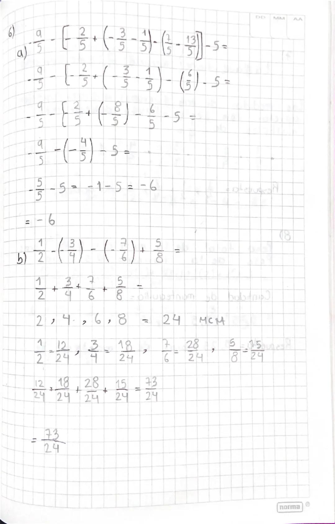 Los numeros racionales
Todo numero vacional es el conciente o
division entre dos numeros enteros
siempre que el denominador o
dividendo sea 