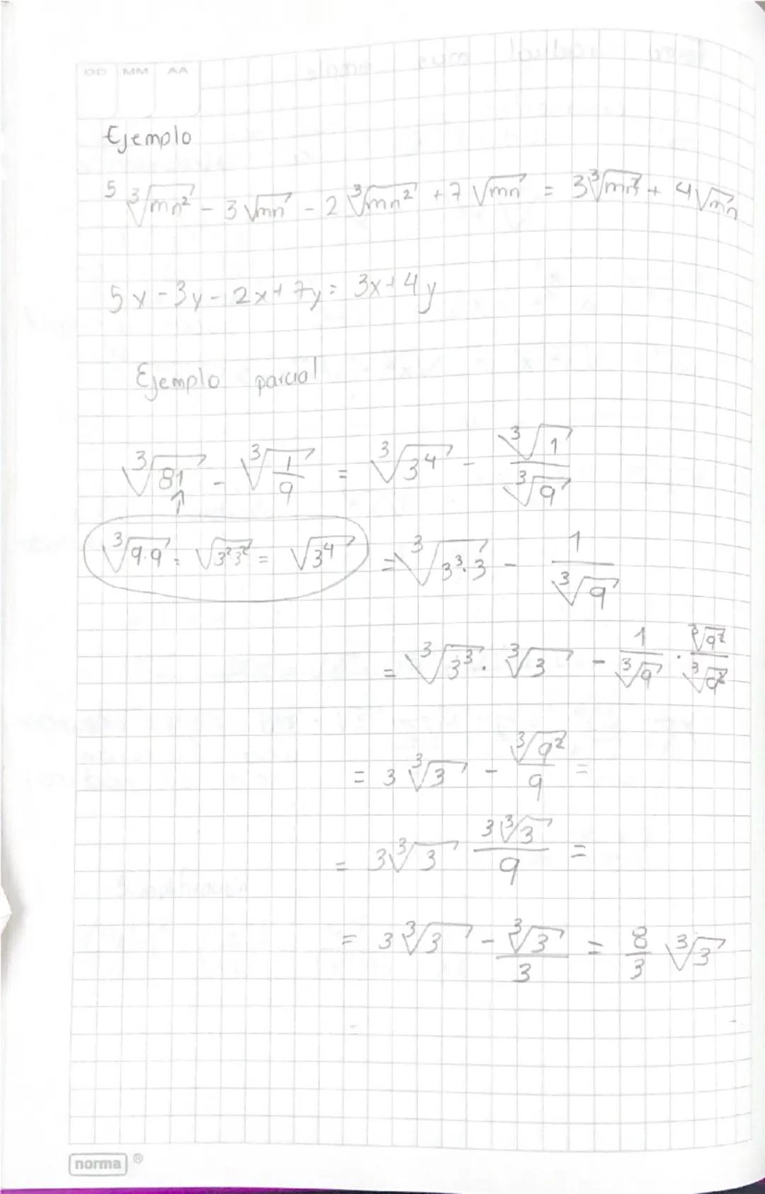 Los numeros racionales
Todo numero vacional es el conciente o
division entre dos numeros enteros
siempre que el denominador o
dividendo sea 