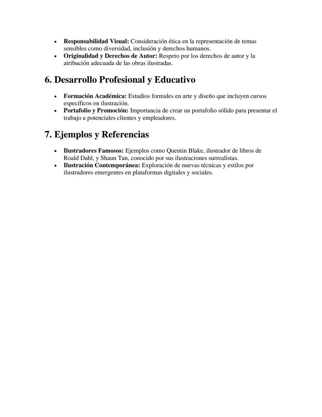 Ilustración
APUNTES//
1. Definición y Propósito
•
•
Definición: La ilustración es el arte de representar gráficamente ideas, conceptos o
nar