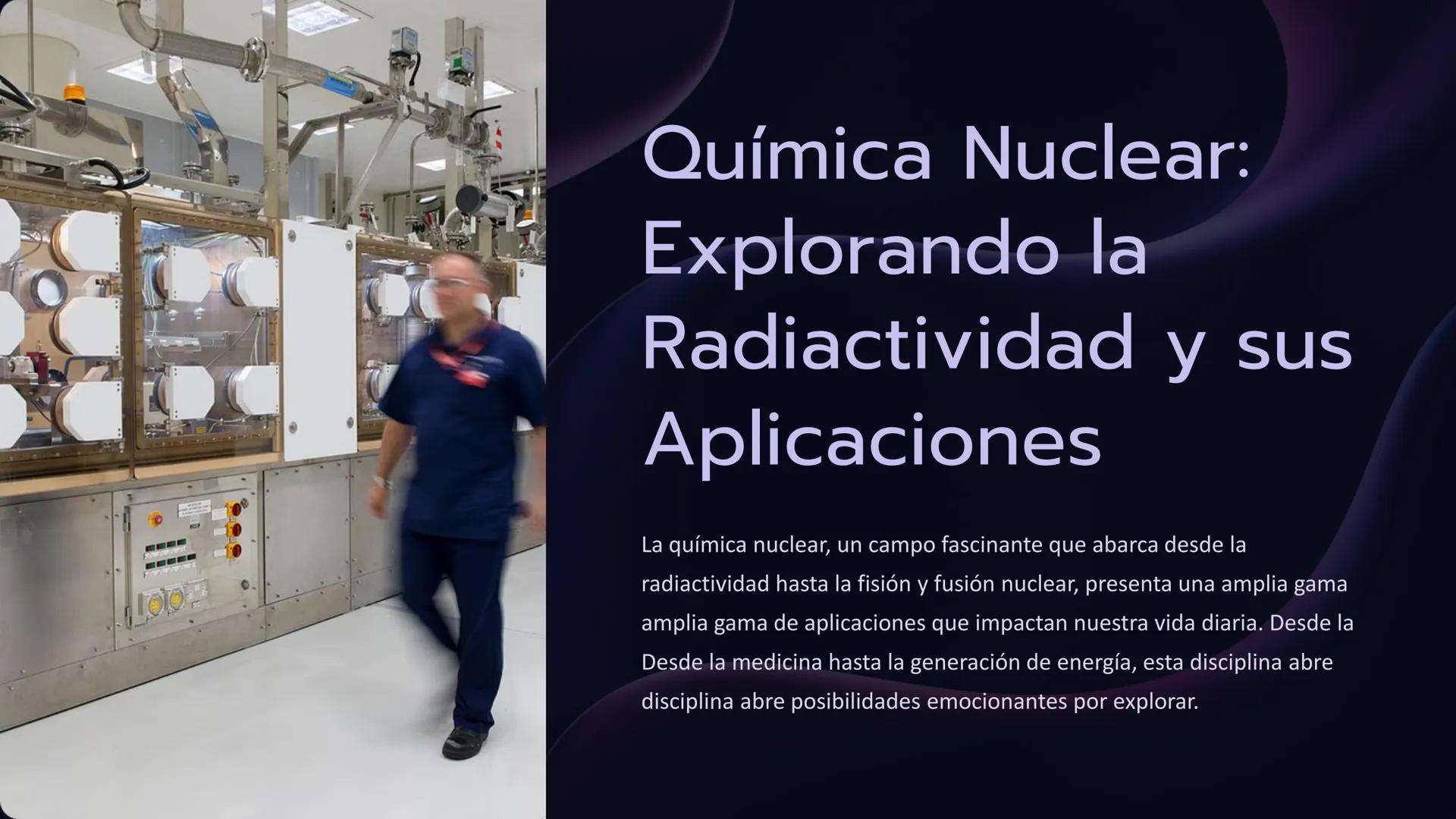 Loto
Química Nuclear:
Explorando la
Radiactividad y sus
Aplicaciones
La química nuclear, un campo fascinante que abarca desde la
radiactivid