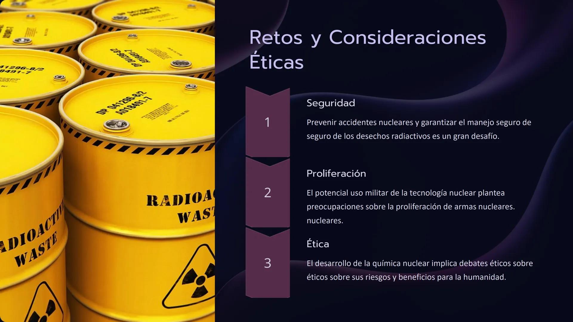 Loto
Química Nuclear:
Explorando la
Radiactividad y sus
Aplicaciones
La química nuclear, un campo fascinante que abarca desde la
radiactivid